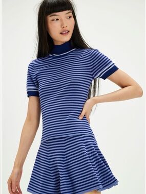 NWT Free People Montecito Set in color Blue Combo size XS